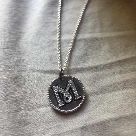 DONATED “M” monogram Necklace - Picture 1 of 4